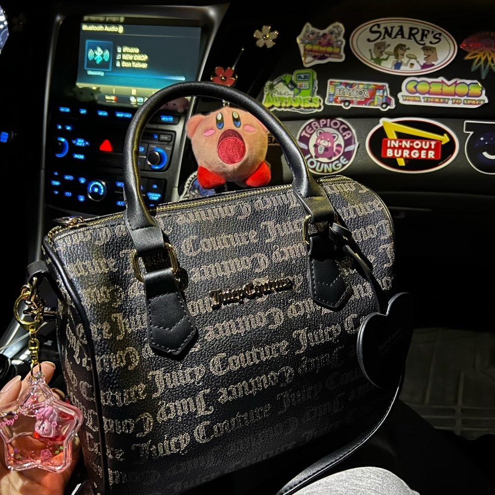 Juicy Couture Black and Gold Satchel